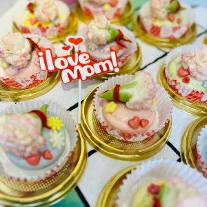 mother's day carnation bun