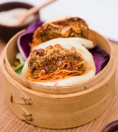 close up traditional food gua bao bamboo steamer 1 converted
